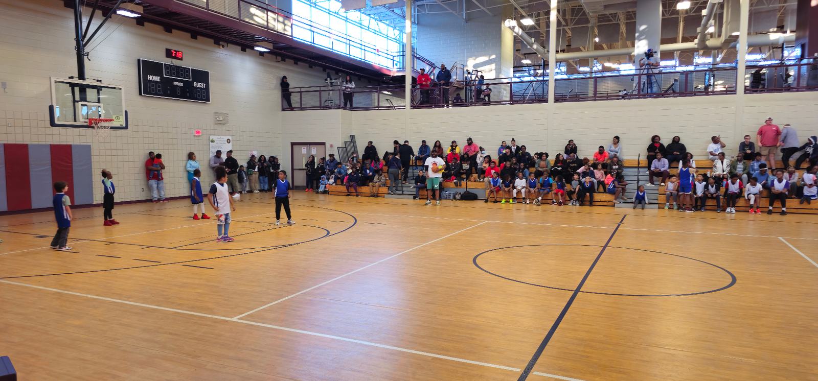 Full Court Press game day at South Clayton Recreation Center.