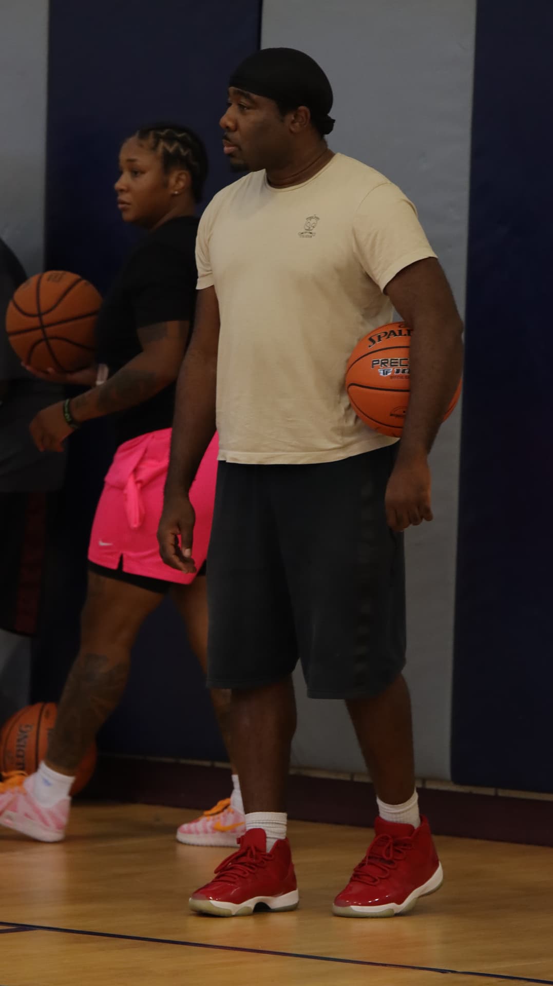 Coach leading an Advanced Fundamentals session at South Clayton Recreation Center